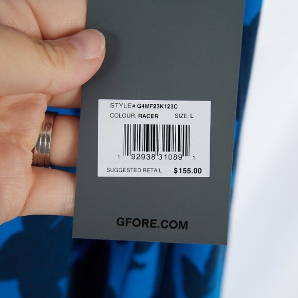 G Fore Luxe Quarter Zip Mid Layer in Racer Men's Large NWT - Picture 7 of 11